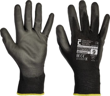 Obrázek Cerva BUNTING BLACK EVOLUTION Pracovní rukavice černá - 240 Párů