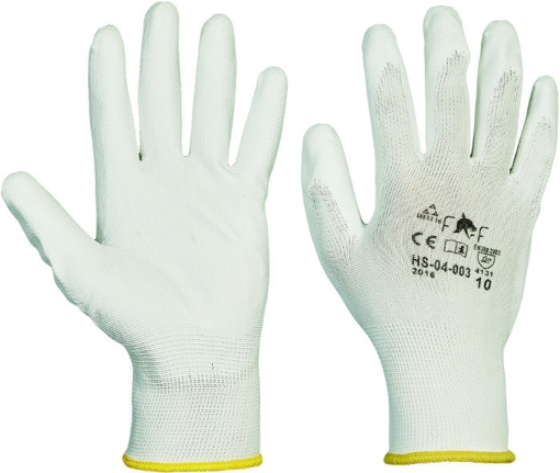 Obrázek z FF BUNTING WHITE LIGHT HS-04-003 Pracovní rukavice bílá - 240 párů 