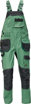 Obrázek z Červa DAYBORO Pracovní kalhoty s laclem mechově zelená / černá 