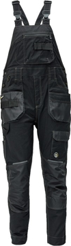 Obrázek Červa DAYBORO Pracovní kalhoty s laclem černá / antracit