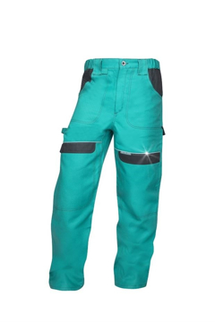Obrázek COOL TREND Pracovní kalhoty do pasu zelené prodloužené