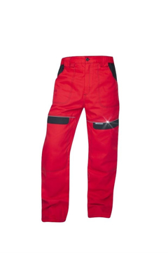 Obrázek COOL TREND Pracovní kalhoty do pasu červené prodloužené