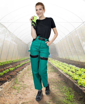 Obrázek z ARDON®COOL TREND Dámské pracovní kalhoty zelená / černá 