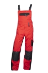 Obrázek z PRE100 Pracovní kalhoty s laclem červené 