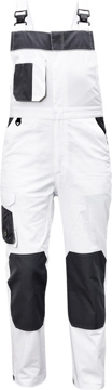 Obrázek Červa CREMORNE Pracovní kalhoty s laclem bílá / šedá