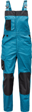 Obrázek Červa CREMORNE Pracovní kalhoty s laclem petrolejová / černá