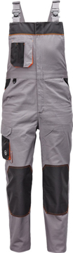 Obrázek Červa CREMORNE Pracovní kalhoty s laclem šedá / černá