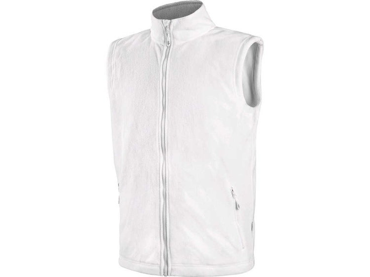 Obrázek z CXS MILFORD Pánská fleecová vesta bílá 