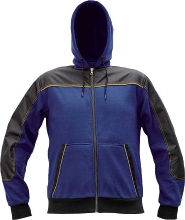 Obrázek Cerva CREMORNE Pracovní mikina s kapucí tm. modrá / černá