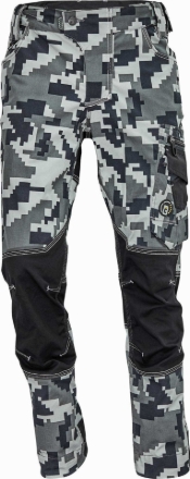Obrázek Cerva NEURUM CAMOUFLAGE Pracovní kalhoty do pasu antracit
