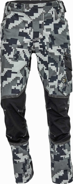 Obrázek z Cerva NEURUM CAMOUFLAGE Pracovní kalhoty do pasu antracit 