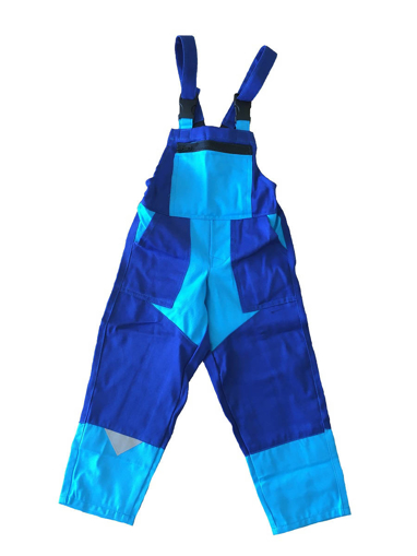 Obrázek z M+P DAVID Dětské pracovní kalhoty s laclem modré 