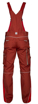 Obrázek z ARDON URBAN Pracovní kalhoty s laclem červené prodloužené 