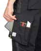 Obrázek z ARDON URBAN Pracovní kalhoty s laclem černo-šedé prodloužené 