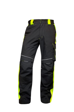 Obrázek ARDON NEON Pracovní kalhoty do pasu černo-žluté