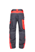 Obrázek z ARDON NEON Pracovní kalhoty do pasu šedo-červené zkrácené 