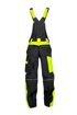 Obrázek z ARDON NEON Pracovní kalhoty s laclem černo-žluté prodloužené 
