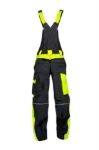 Obrázek z ARDON NEON Pracovní kalhoty s laclem černo-žluté prodloužené 