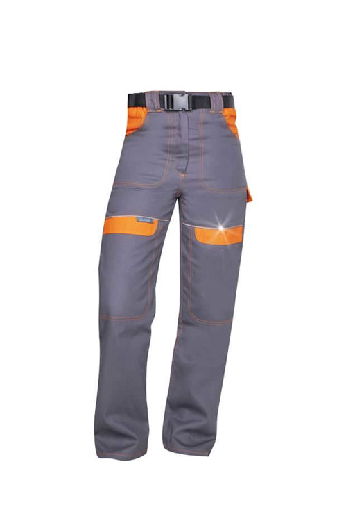 Obrázek z ARDON®COOL TREND Dámské pracovní kalhoty  šedo / oranžové 