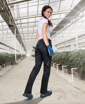 Obrázek z ARDON FLORET Dámské pracovní kalhoty do pasu černo / modré 