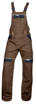 Obrázek z COOL TREND Pracovní kalhoty s laclem hnědé 