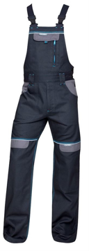 Obrázek COOL TREND Pracovní kalhoty s laclem černé zkrácené