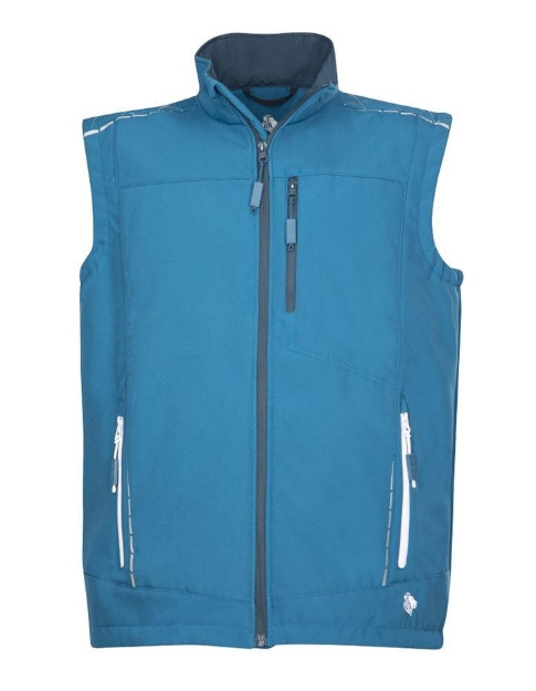 Obrázek z VISION Softshellová vesta modrá 