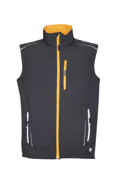 Obrázek z VISION Softshellová vesta černá 