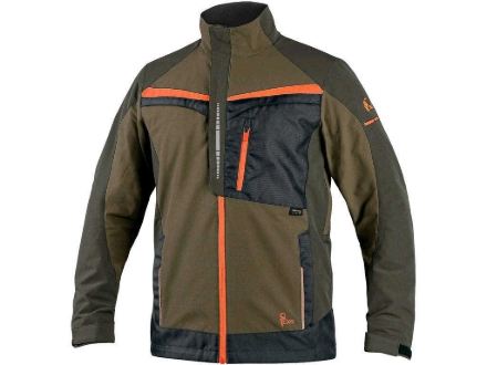 Obrázek CXS NAOS Montérková blůza khaki-olivová, HV oranžové doplňky