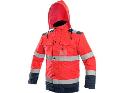 Obrázek z CXS LUTON Výstražná bunda 2v1 červeno-modrá 
