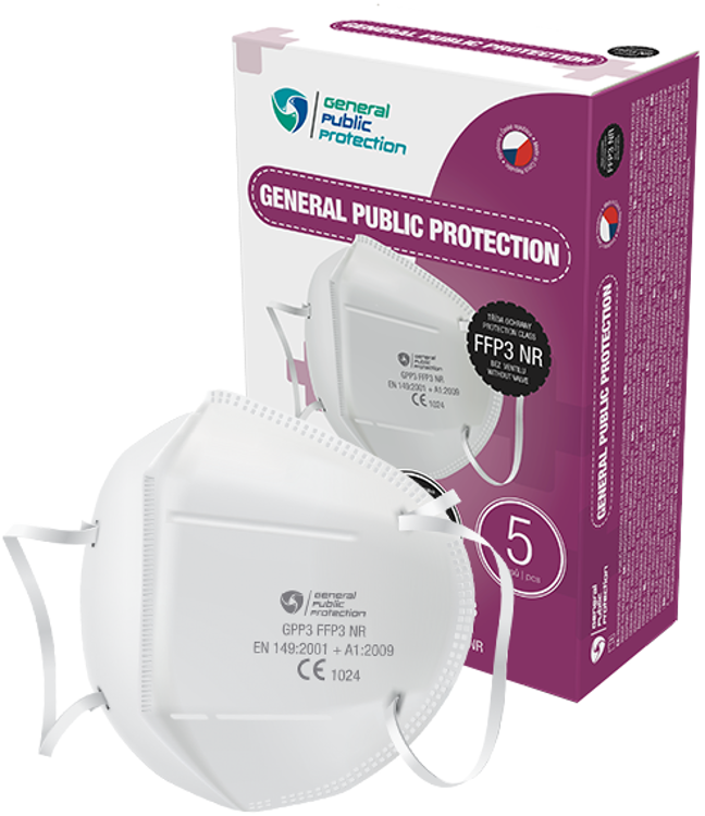 Obrázek z General Public Protection respirátor FFP3 1ks 