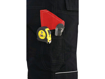 Obrázek z CXS ORION TEODOR Pracovní kalhoty do pasu černo / červená - zimní 
