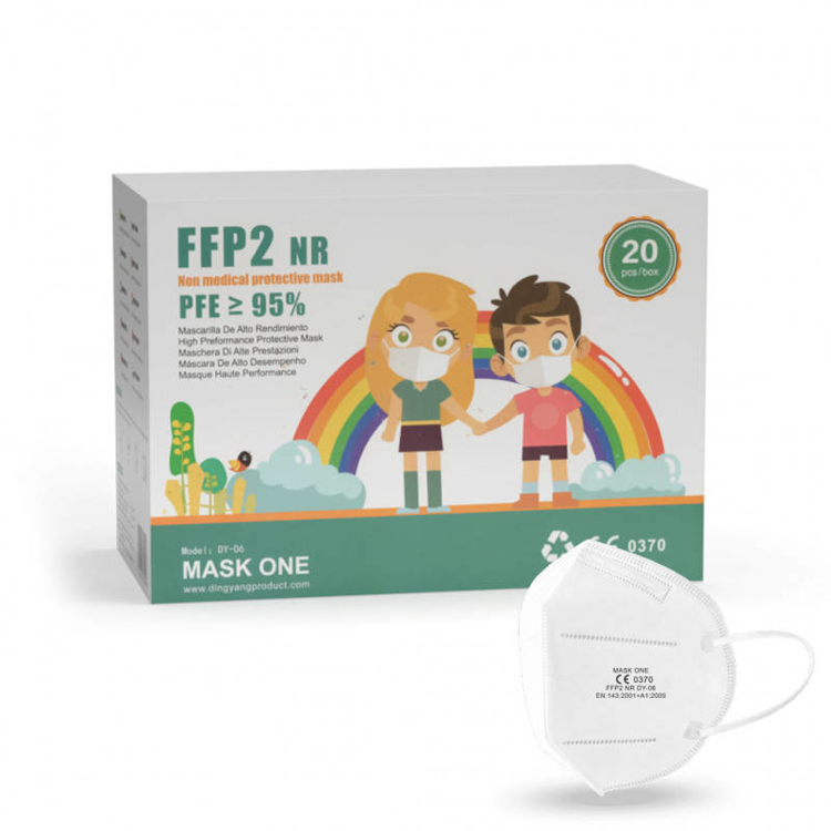 Obrázek z BOX: Mask One DY-06 dětský respirátor FFP2 NR bílý 