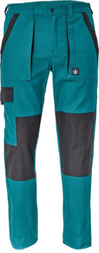Obrázek Cerva MAX NEO Pracovní kalhoty do pasu zeleno / černé
