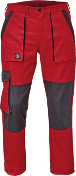 Obrázek Cerva MAX NEO Pracovní kalhoty do pasu červeno / černé