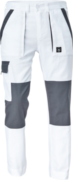 Obrázek Cerva MAX NEO Pracovní kalhoty do pasu bílo / šedé