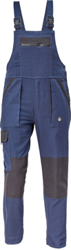 Obrázek Cerva MAX NEO Pracovní kalhoty s laclem navy / černá