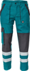 Obrázek z Cerva MAX NEO REFLEX Pracovní kalhoty do pasu zeleno / černé 