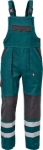 Obrázek z Cerva MAX NEO REFLEX Pracovní kalhoty s laclem zeleno / černé 