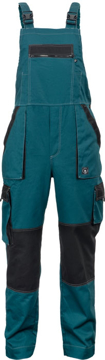 Obrázek Červa MAX SUMMER Pracovní kalhoty s laclem zeleno / černé