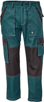 Obrázek Červa MAX SUMMER Pracovní kalhoty do pasu petrolejová / černá