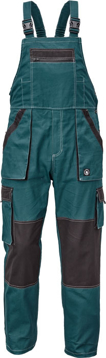 Obrázek Červa MAX SUMMER Pracovní kalhoty s laclem petrolejová / černá