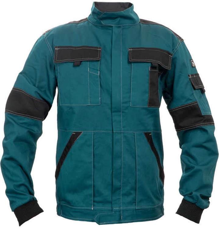 Obrázek z Cerva MAX SUMMER Pracovní montérková bunda zeleno / černá 