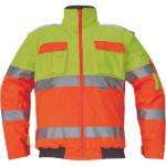 Obrázek z Cerva CLOVELLY pilot bunda HV žlutá/oranžová Reflexní bunda zimní 