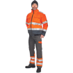 Obrázek z Cerva CLOVELLY pilot bunda HV oranžová Reflexní bunda zimní 