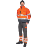 Obrázek z Cerva CLOVELLY pilot bunda HV oranžová Reflexní bunda zimní 