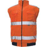 Obrázek z Cerva CLOVELLY pilot bunda HV oranžová Reflexní bunda zimní 