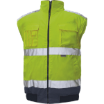 Obrázek z Cerva CLOVELLY pilot bunda HV žlutá/navy Reflexní bunda zimní 