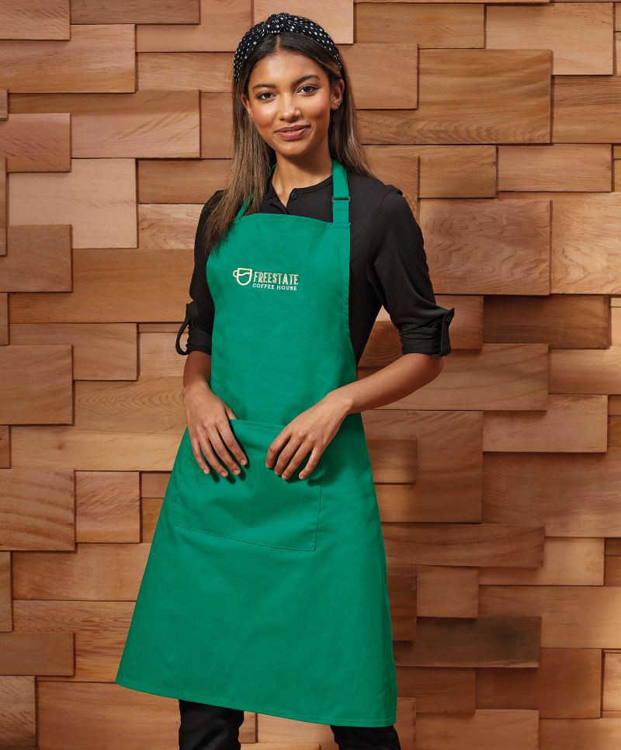 Obrázek z Premier PR154 Zástěra s laclem "Colours" s kapsou 