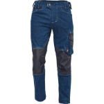 Obrázek z Cerva NEURUM DENIM Pracovní kalhoty do pasu tmavě modré 